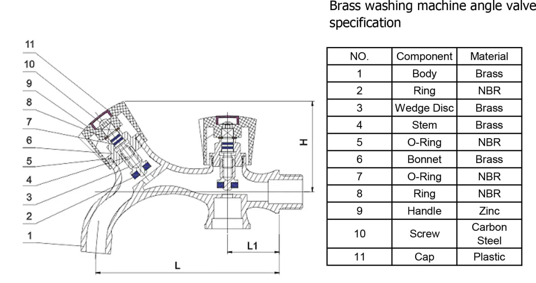 Brass Washing Machine Tap (BK06)