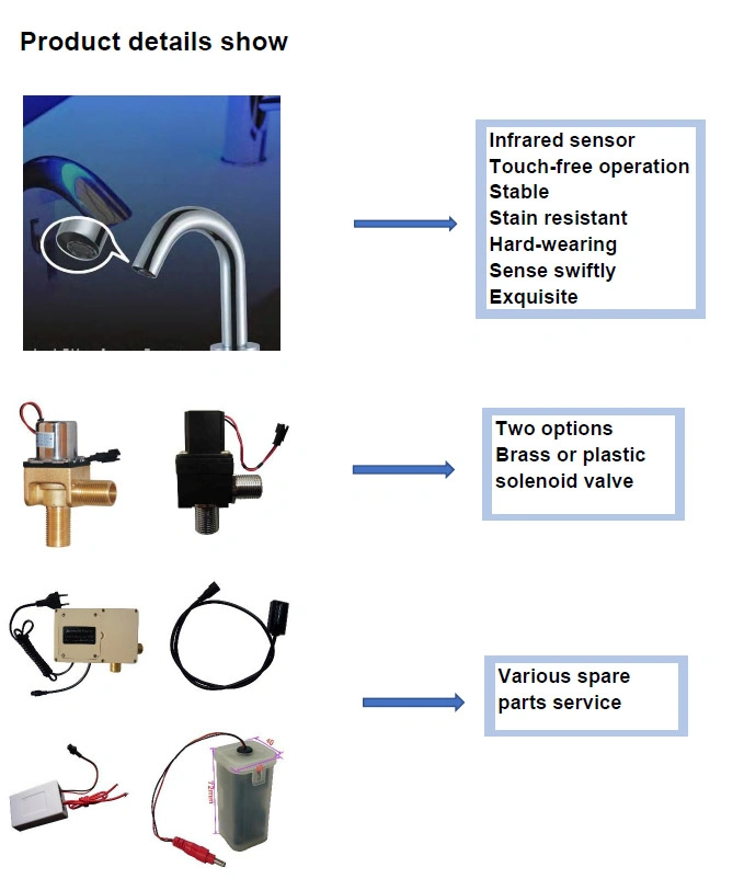 Medical Faucet Sanitary Ware Wall Mounted Basin Sensor Water Tap