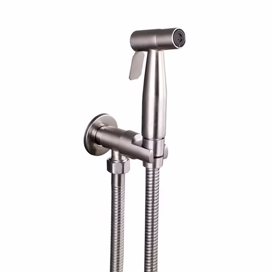 Druckgesteuertes (Jet/Soft) Spray, Hand-Bidet für Toilette, Baby-Stoffwindel-Sprayer, Messing-Ventilkern mit Keramikscheibendichtungen, Wand- und Toilettenmontage